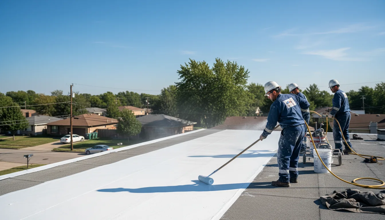 Commercial roof coating in Marion, NY near me